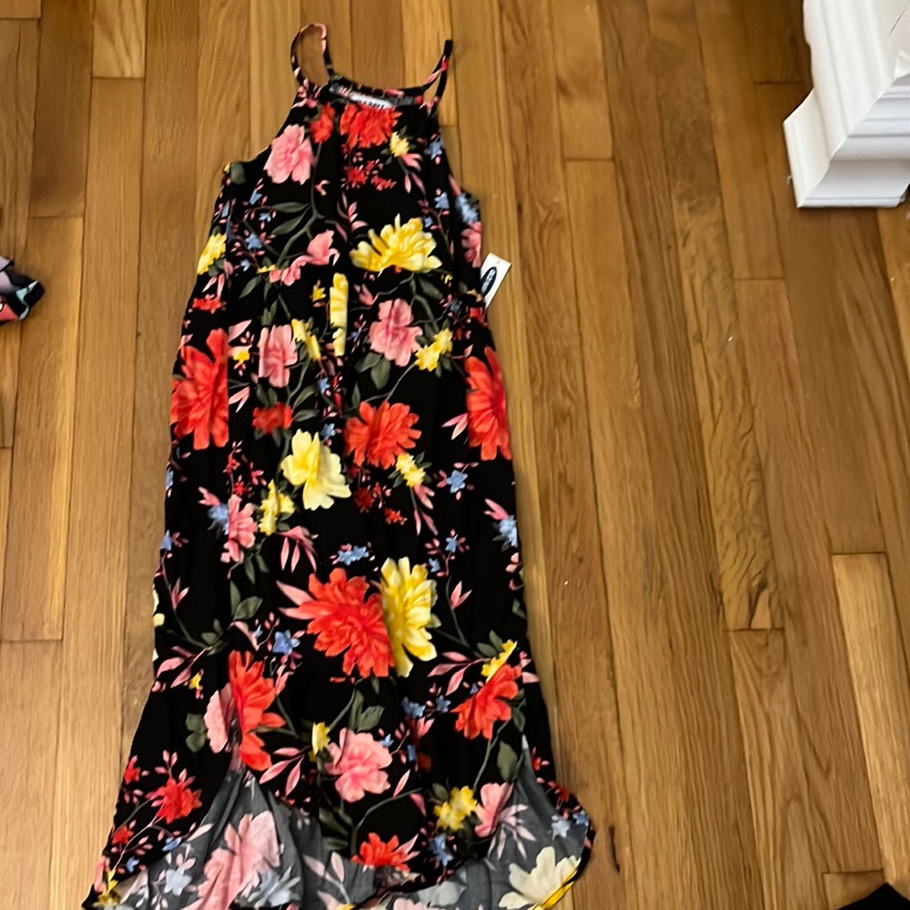 a floral dress
